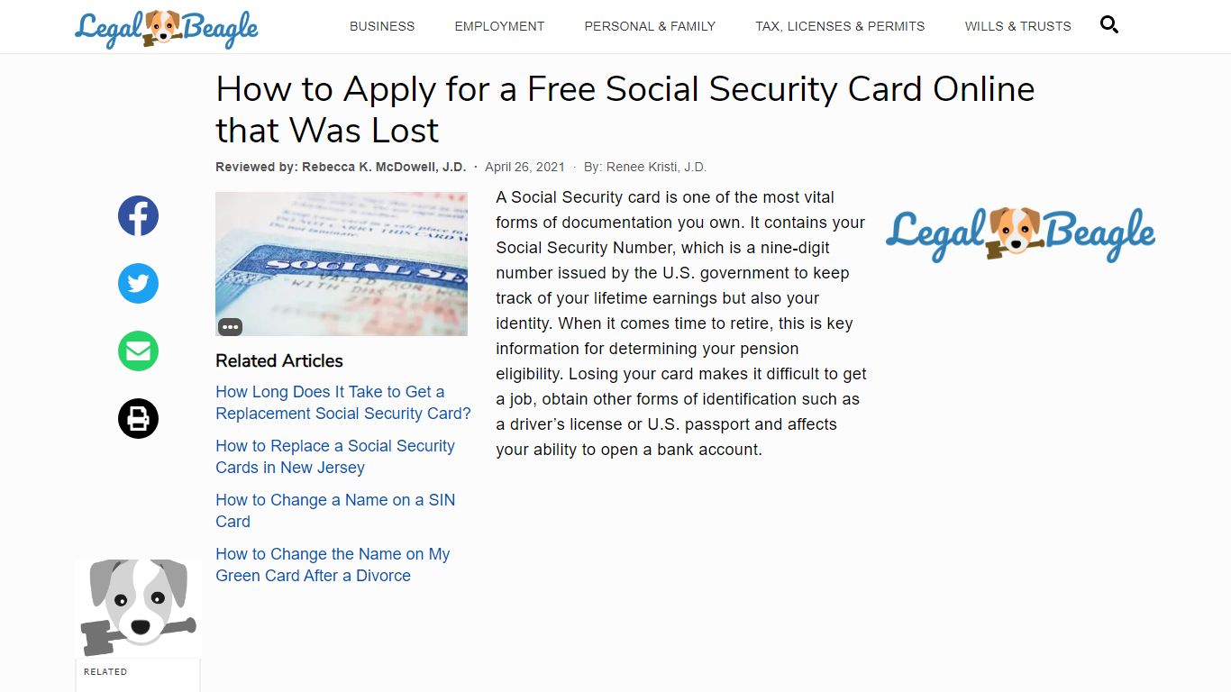 How to Apply for a Free Social Security Card Online that Was Lost